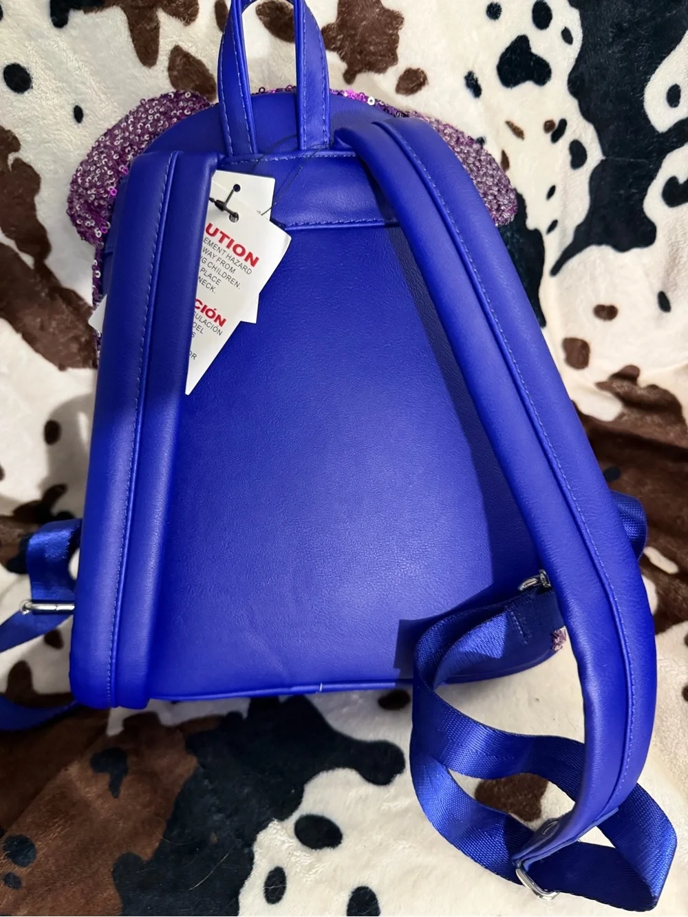 Disney Purple Sequin Minnie Ear Mini Backpack